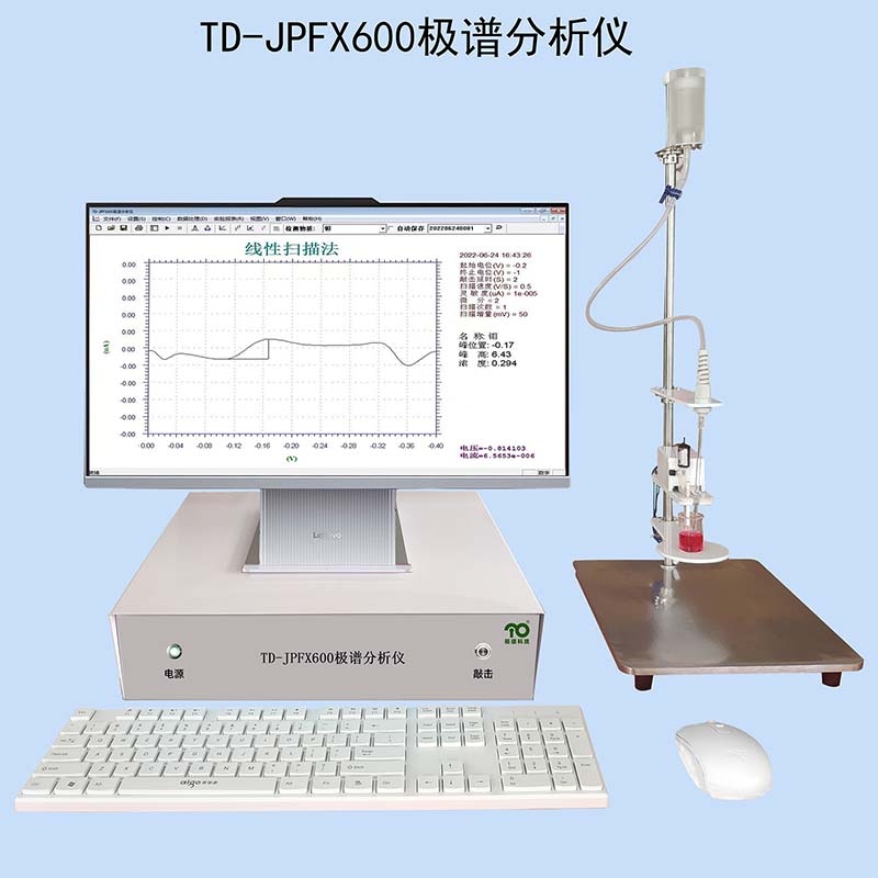 TD-JPFX600极谱分析仪示波极谱法测定重金属食品添加剂